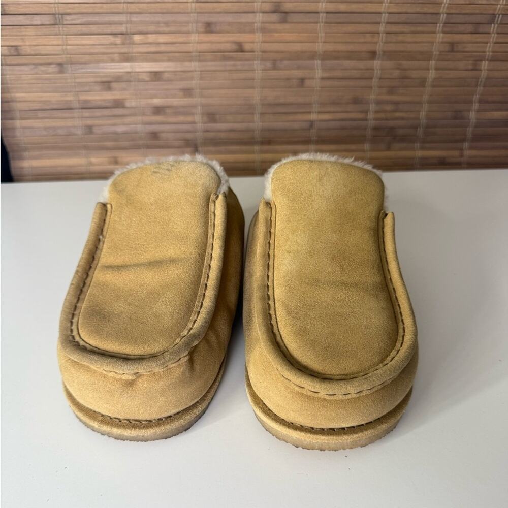 JW ANDERSON Shearling-Lined Suede Mules 37 - Picture 3 of 11